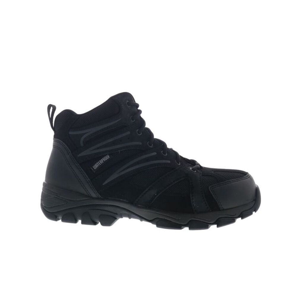 Knapp Mens Ground Patrol Composite Toe Black Boots (NWT)